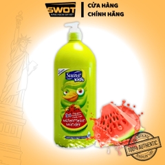 Sữa tắm gội xả Suave Kids Mỹ 3in1 1.18L, Sữa tắm gội xả trẻ em hương dấu hàng Mỹ cao cấp, sạch thơm an toàn cho bé- SWOT
