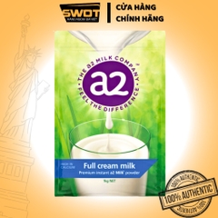 Sữa tăng cân nguyên kem A2 Úc 1Kg, Sữa bột A2 Full Cream Milk Úc cao cấp thơm ngon giàu dinh dưỡng tốt cho sức khỏe-SWOT