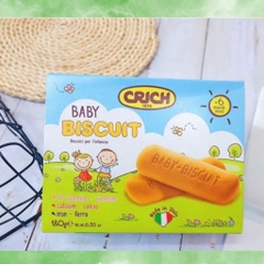 Bánh quy Baby Crich Biscuit Ý 180g, Bánh cookie ăn dặm cho bé Italy cao cấp, thơm ngon, giàu dinh dưỡng, tốt sức khỏe