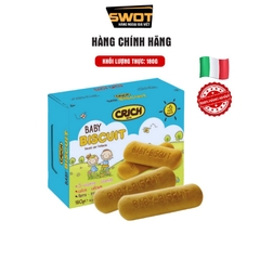 Bánh quy Baby Crich Biscuit Ý 180g, Bánh cookie ăn dặm cho bé Italy cao cấp, thơm ngon, giàu dinh dưỡng, tốt sức khỏe
