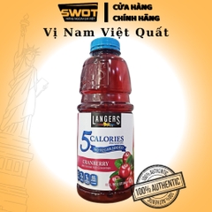 Nước ép trái cây LANGERS Mỹ 946ml nhiều vị, Nước ép từ trái cây tươi, nhiều dinh dưỡng chống oxi hóa