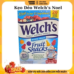 Kẹo dẻo trái cây Welch's thùng 90 gói của Mỹ, Kẹo dẻo được làm từ nước ép trái cây tự nhiên, mềm dẻo thơm vị trái ngon ngọt vừa phải, bổ sung vitamin - SWOT
