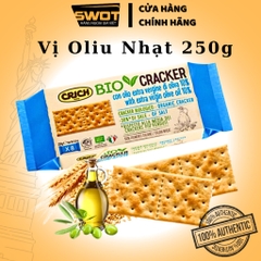 Bánh quy giòn Crich Bio Cracker Ý 250g, Bánh quy giòn sinh học Ý cao cấp, thơm ngon thượng hạng, hỗ trợ ăn kiêng - SWOT