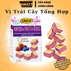Bánh xốp Crich Italy nhiều vị túi 250g, Bánh Crich xốp Ý nhân kem, giòn rụm, thơm ngon đặc biệt