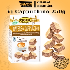 Bánh xốp Crich Italy nhiều vị túi 250g, Bánh Crich xốp Ý nhân kem, giòn rụm, thơm ngon đặc biệt