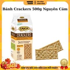 Bánh quy giòn Crich Ý 500g, Bánh quy Crackers Ý cao cấp, giòn rụm, vị mặn vừa vị thơm ngon hảo hạng