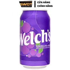 Thùng 12 lon Nước ngọt Welch's Mỹ 355ml vị Nho, Nước giải khát có ga Welch's Mỹ cao cấp, thơm ngon đặc biệt - SWOT