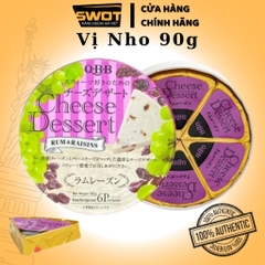 Phô mai QBB Nhật Bản 90gr nhiều vị, Phô mai cho bé vị trái cây tự nhiên, giàu vitamin, dinh dưỡng