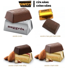 Socola Hershey's Nuggets Mỹ 1.47kg, Chocolate Mỹ nguyên chất cao cấp, vị đắng vừa, không ngọt gắt