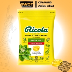 Kẹo ngậm Ricola Sugar Free Thụy Sĩ, kẹo ngậm thảo mộc trị ho hiệu quả, thông mũi và mát họng - SWOT