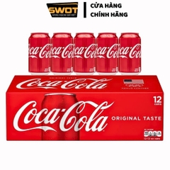 Combo 6 Nước ngọt Mỹ 355ml mix nhiều loại, Nước giải khát có ga Mỹ cao cấp, thơm ngon đậm vị, bổ sung năng lượng - SWOT