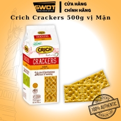 Bánh quy giòn Crich Ý 500g, Bánh quy Crackers Ý cao cấp, giòn rụm, vị mặn vừa vị thơm ngon hảo hạng