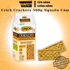 Bánh quy giòn Crich Ý 500g, Bánh quy Crackers Ý cao cấp, giòn rụm, vị mặn vừa vị thơm ngon hảo hạng