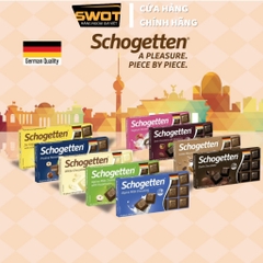 Socola Schogetten Đức 100g 18 viên nhiều vị, Chocolate Thanh thơm ngon hảo hạng, giàu dinh dưỡng