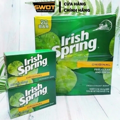 Xà bông cục Irish Spring Mỹ, xà phòng cục làm sạch không khô da, hương thơm tươi mát, ngăn mùi cơ thể, chính hãng Mỹ