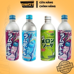 Combo 4 Nước Soda Sangaria Nhật 500ml nhiều vị, Nước ngọt có gas cao cấp, thơm ngon đặc biệt, nhiều vitamin - SWOT