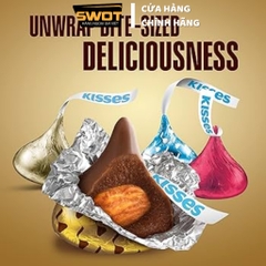 Socola Hershey's Kisses Mỹ mix nhiều vị thơm ngon DATE MỚI, Chocolate Mỹ vị đắng vừa, không ngọt gắt