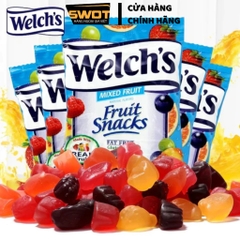 Combo Kẹo dẻo Welch's Fruit Snacks Mỹ Kẹo dẻo trái cây mềm dẻo thơm ngon giàu vitamin không chất béo
