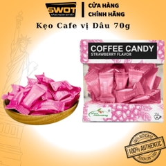 Kẹo Coffee Candy Pamiriter Đài Loan nhiều vị 70g, Kẹo cafe Đài Loan cao cấp, thơm ngon độc đáo, sảng khoái tinh thần