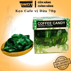 Kẹo Coffee Candy Pamiriter Đài Loan nhiều vị 70g, Kẹo cafe Đài Loan cao cấp, thơm ngon độc đáo, sảng khoái tinh thần