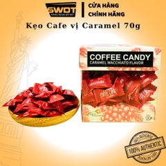 Kẹo Coffee Candy Pamiriter Đài Loan nhiều vị 70g, Kẹo cafe Đài Loan cao cấp, thơm ngon độc đáo, sảng khoái tinh thần