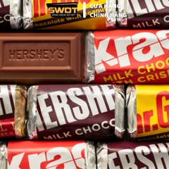 Socola Hershey's Miniatures Mỹ 1.58kg, Chocolate Mỹ tổng hợp nhiều vị cao cấp, thơm ngon thượng hạng, không ngọt gắt