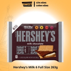 Socola thanh Hershey Full Size Mỹ nhiều vị 263g, Chocolate Mỹ cao cấp, thơm ngon, vị đắng vừa không ngọt gắt - SWOT