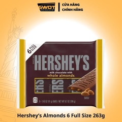 Socola thanh Hershey Full Size Mỹ nhiều vị 263g, Chocolate Mỹ cao cấp, thơm ngon, vị đắng vừa không ngọt gắt - SWOT