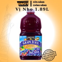 Nước ép trái cây LANGERS 1.89L MỸ nhiều vị, Nước ép trái cây tươi Mỹ, giàu dinh dưỡng, chống oxi hóa