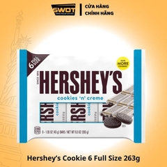 Socola thanh Hershey Full Size Mỹ nhiều vị 263g, Chocolate Mỹ cao cấp, thơm ngon, vị đắng vừa không ngọt gắt - SWOT