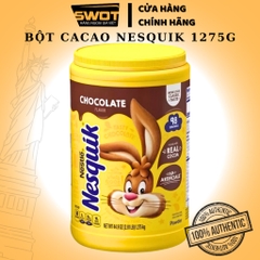 Bột cacao Nesquik Mỹ 1257g, Bột sữa cacao Mỹ cao cấp thơm ngon đậm vị giàu giá trị dinh dưỡng
