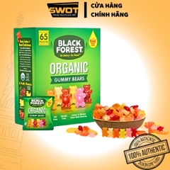 Kẹo dẻo Black Forest Organic Gummy Bears 1.47Kg 65gói Mỹ, Kẹo dẻo gấu mềm dẻo thơm ngon giàu vitamin