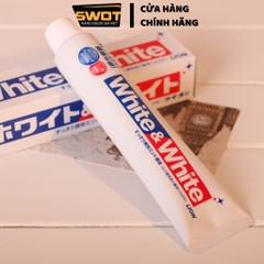 Kem đánh răng White & White Lion Nhật Bản 150g, Kem giúp trắng răng, không ê buốt, cho răng nhạy cảm