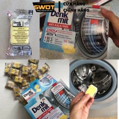 Viên tẩy vệ sinh lồng giặt DENKMIT Anti-Kalk-Tabs Đức 60 viên, Viên vệ sinh máy giặt tẩy hết bụi bẩn