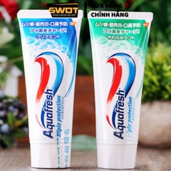 Kem đánh răng Aquafresh Nhật 140g, Kem đánh răng giúp răng trắng sạch toàn diện giữ hơi thở thơm mát