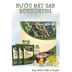Nước mát gan đông trùng hạ thảo KGF Hàn Quốc 50mlx30 gói, Hồng sâm Hàn bổ dưỡng, tăng cường sức khỏe
