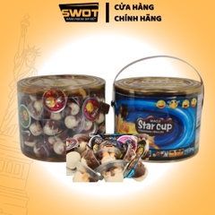 Bánh quy Socola Star Cup Thái Lan 600g, Bánh chấm Socola thơm ngon đậm vị ăn vặt siêu ngon, bổ dưỡng