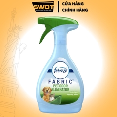 Xịt vải Febreze Fabric Mỹ 438ml, Xịt làm thơm và mềm vải, khử mùi hôi, kháng khuẩn, lưu hương lâu