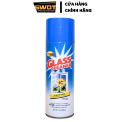 Xịt lau gương Exfresh Glass Cleaner Mỹ 396g, Nước lau bóng gương, lau sạch vết bẩn, dưỡng bóng kính