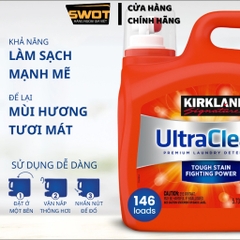 Nước giặt Kirkland Ultra Clean Mỹ 5.73L, Nước giặt Mỹ, kết hợp 3 trong 1 giặt-xả-khử mùi kháng khuẩn