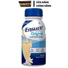 Thùng 16 Sữa nước Ensure Vanilla Original Nutrition Shake Mỹ 237ml, Sữa Ensure Mỹ thơm ngon bổ dưỡng