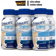 Thùng 16 Sữa nước Ensure Vanilla Original Nutrition Shake Mỹ 237ml, Sữa Ensure Mỹ thơm ngon bổ dưỡng