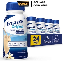 Thùng 16 Sữa nước Ensure Vanilla Original Nutrition Shake Mỹ 237ml, Sữa Ensure Mỹ thơm ngon bổ dưỡng