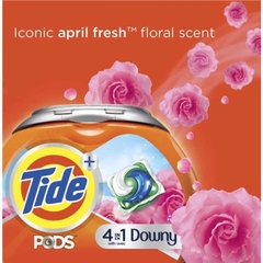 Viên giặt xả Tide Pods Free&Gentlea Mỹ 3.63kg 152V, Viên giặt da nhạy cảm tẩy sạch vết bẩn mềm vải