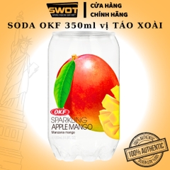 Soda trái cây OKF Hàn Quốc 350ml nhiều vị, Nước ngọt có ga thơm ngon tuyệt vị, trái cây tự nhiên
