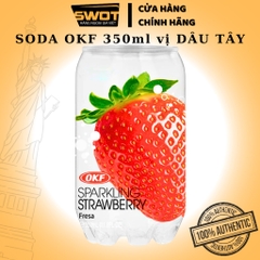 Soda trái cây OKF Hàn Quốc 350ml nhiều vị, Nước ngọt có ga thơm ngon tuyệt vị, trái cây tự nhiên