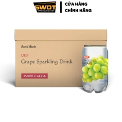 Soda trái cây OKF Hàn Quốc 350ml nhiều vị, Nước ngọt có ga thơm ngon tuyệt vị, trái cây tự nhiên