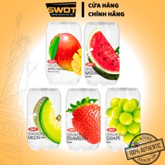 Soda trái cây OKF Hàn Quốc 350ml nhiều vị, Nước ngọt có ga thơm ngon tuyệt vị, trái cây tự nhiên