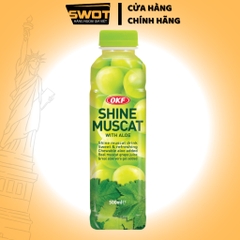 Nước trái cây thạch nha đam OKF Hàn Quốc 500ml nhiều vị, Nước ép trái cây tươi, giàu dinh dưỡng