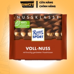 Socola Ritter Sport Đức nhiều vị 100g, Socola Đức cao cấp, thơm ngon hảo hạng, đậm vị cacao thơm béo